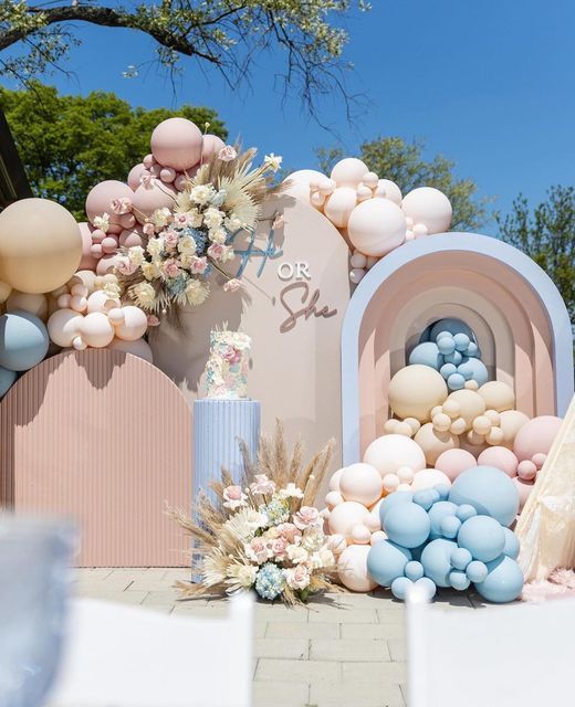 Décoration sur-mesure pour gender reveal dans l'Oise - madame fuchsia