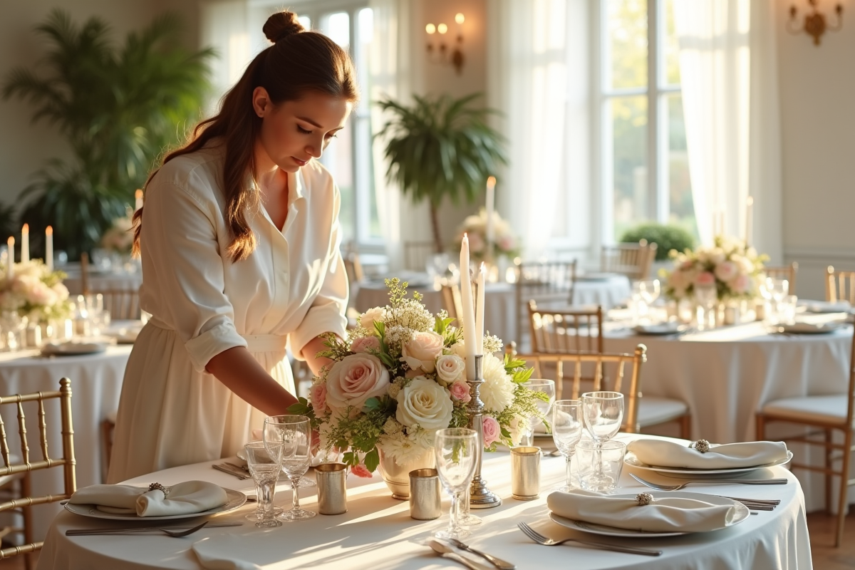 Coordination de la décoration le jour J pour un mariage harmonieux et sans stress